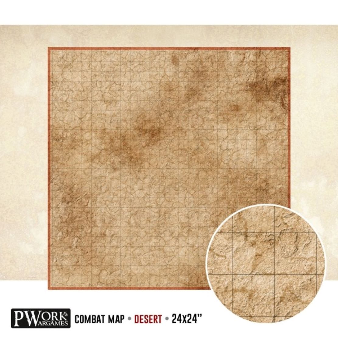 RPG podložka Combat Map Desert 24x24" na RPG hry