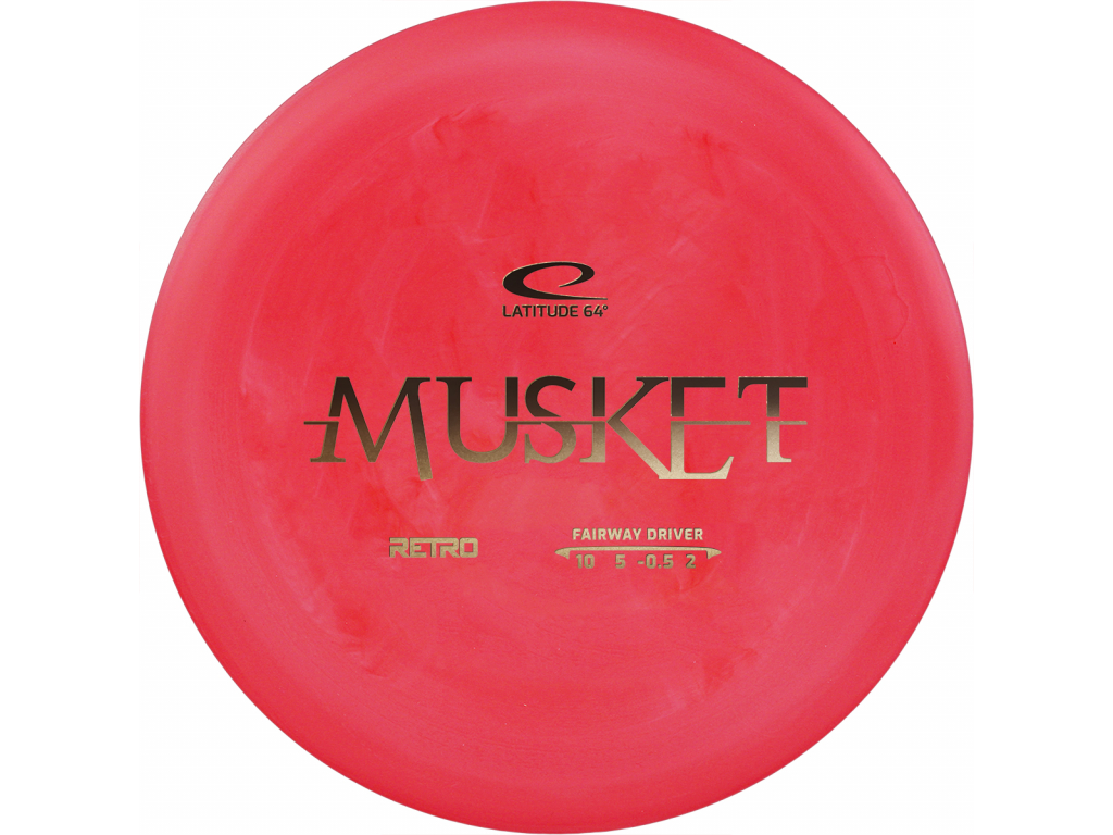 MUSKET - Retro (Latitude64) - fairway driver disk Barva: Červená 173-176g