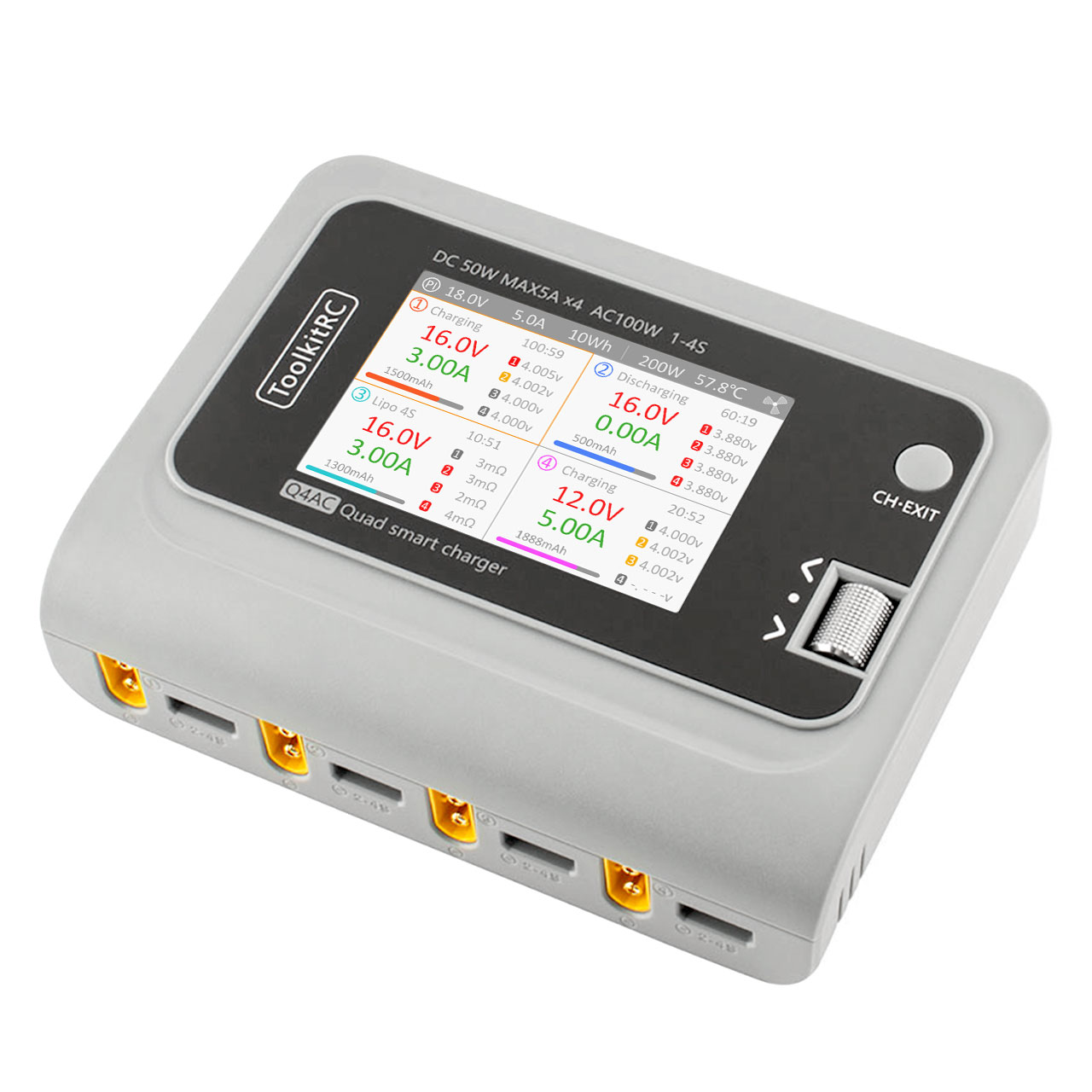 Q4AC 200W (ToolkitRC) - modelářská nabíječka