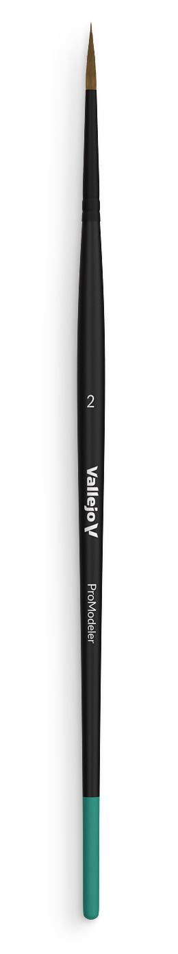 Štětec Vallejo Pro Modeler B01002 Natural Hair Round Brush No. 2