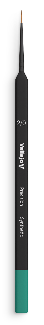 Štětec Vallejo Precision B03020 Round Synthetic Brush - Triangular Handle No. 2/0