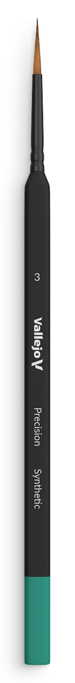 Štětec Vallejo Precision B03003 Round Synthetic Brush - Triangular Handle No. 3