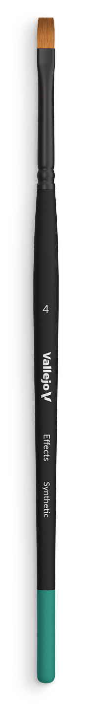 Štětec Vallejo Effects B04004 Flat Rectangular Synthetic Brush No. 4