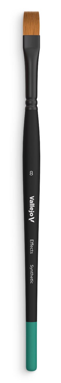 Štětec Vallejo Effects B04008 Flat Rectangular Synthetic Brush No. 8