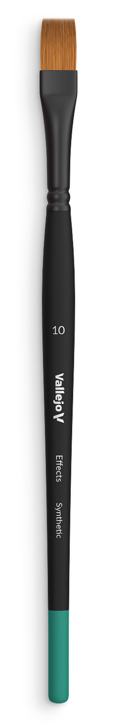 Štětec Vallejo Effects B04010 Flat Rectangular Synthetic Brush No. 10