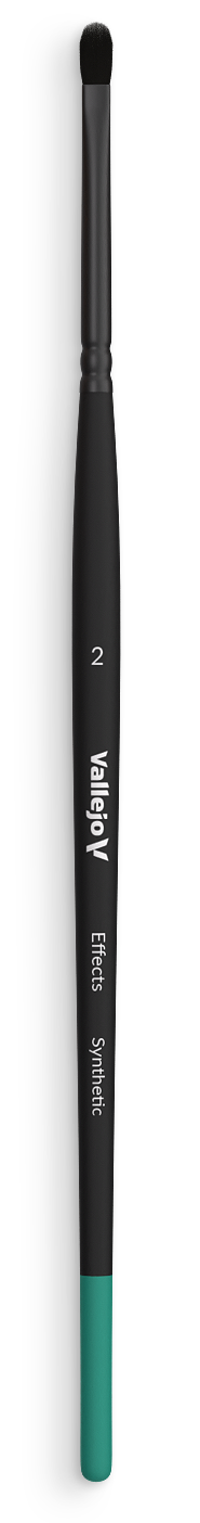 Štětec Vallejo Shader B06002 Filbert Flat Synthetic Brush No. 2
