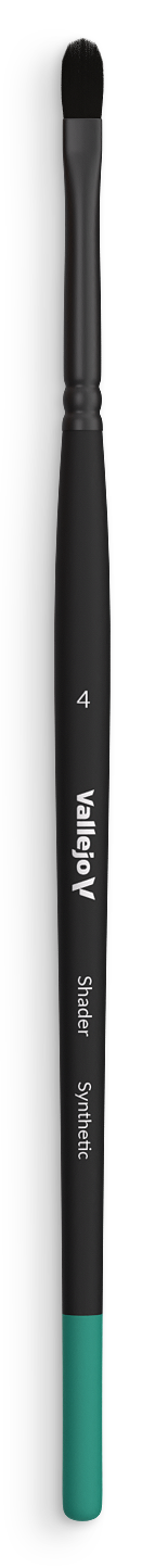 Štětec Vallejo Shader B06004 Filbert Flat Synthetic Brush No. 4