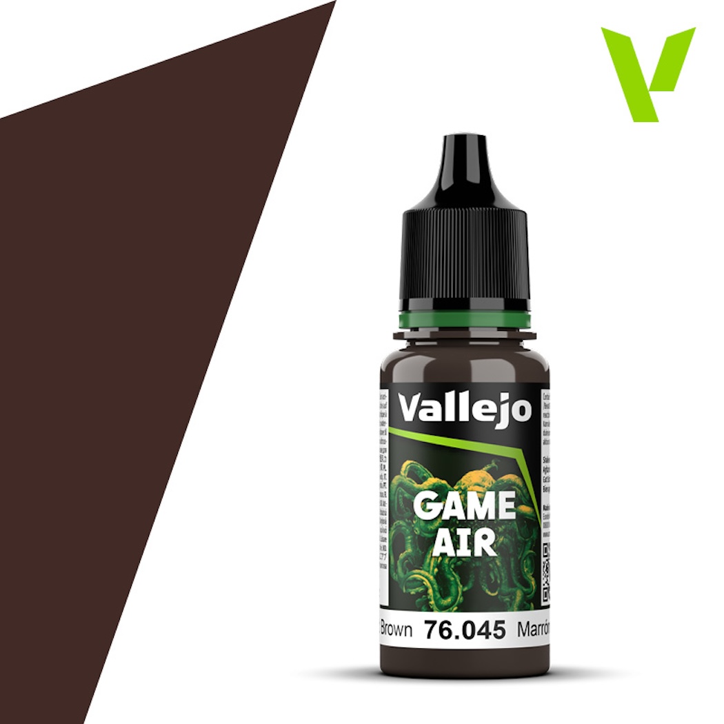Vallejo Game Air 76045 Charred Brown 18ml - airbrush barva na modely