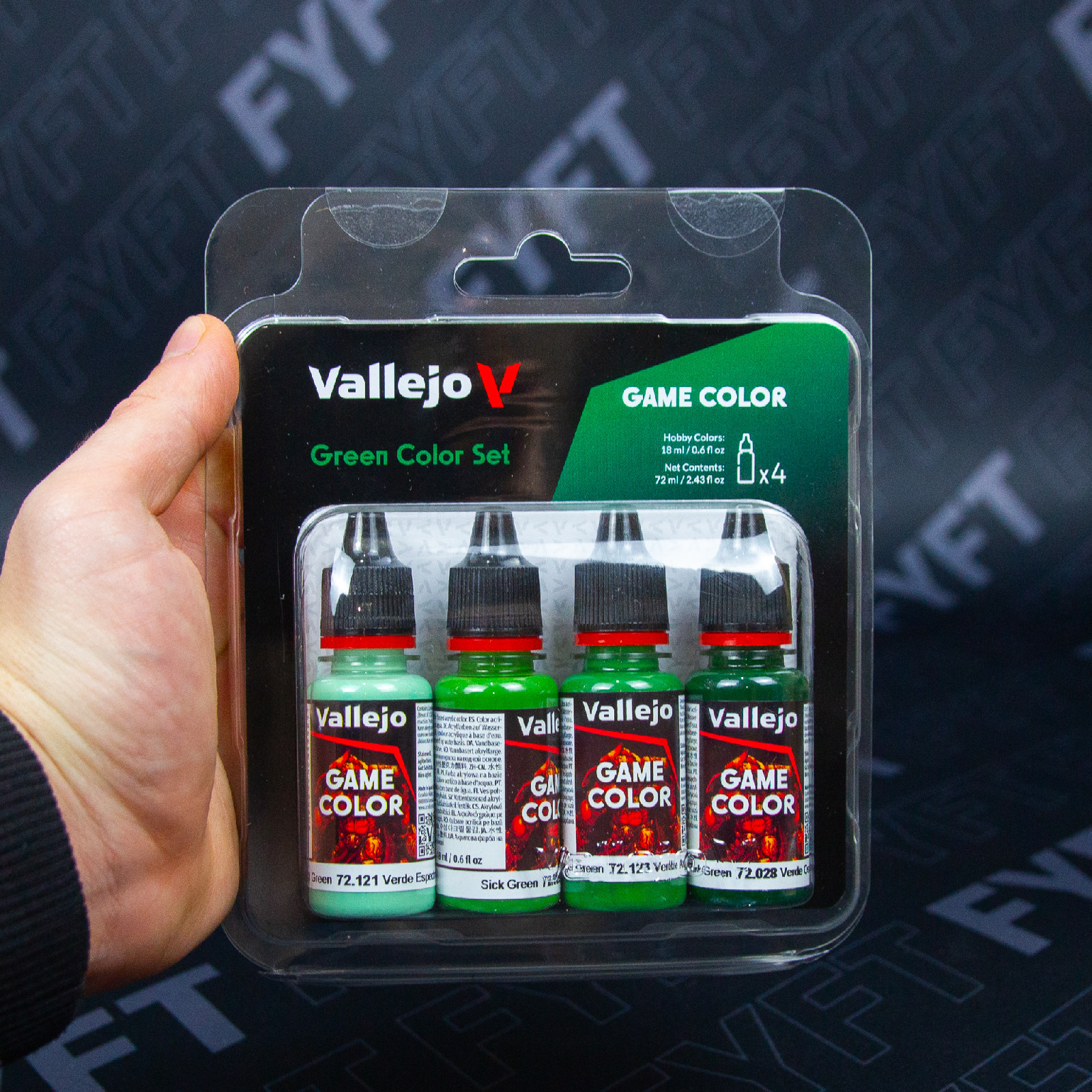 Vallejo Game Color Set 72384 Green Set (4x18ml)