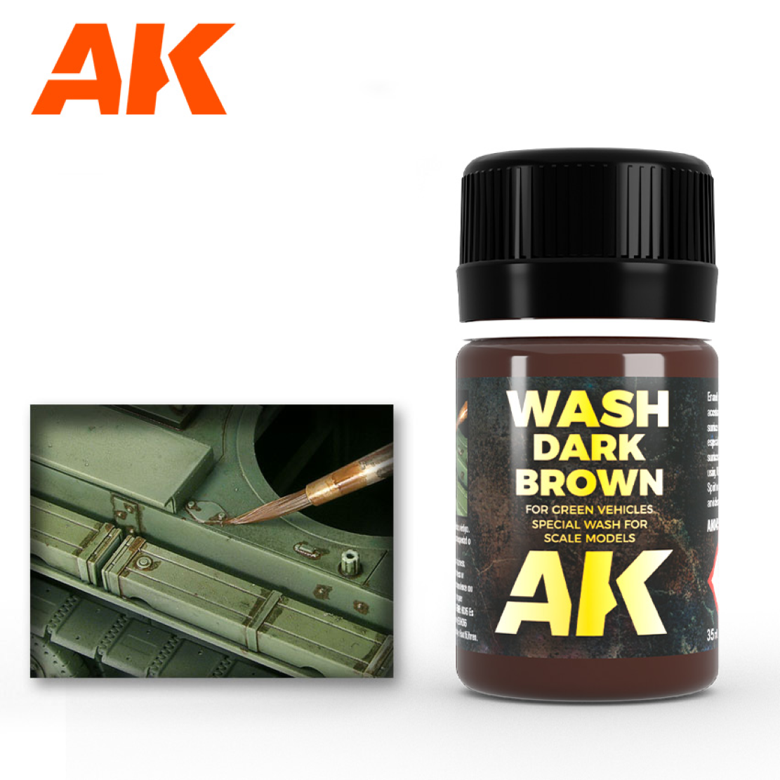 Weathering Wash for Green Vehicles AK045 - 35ml (AK)