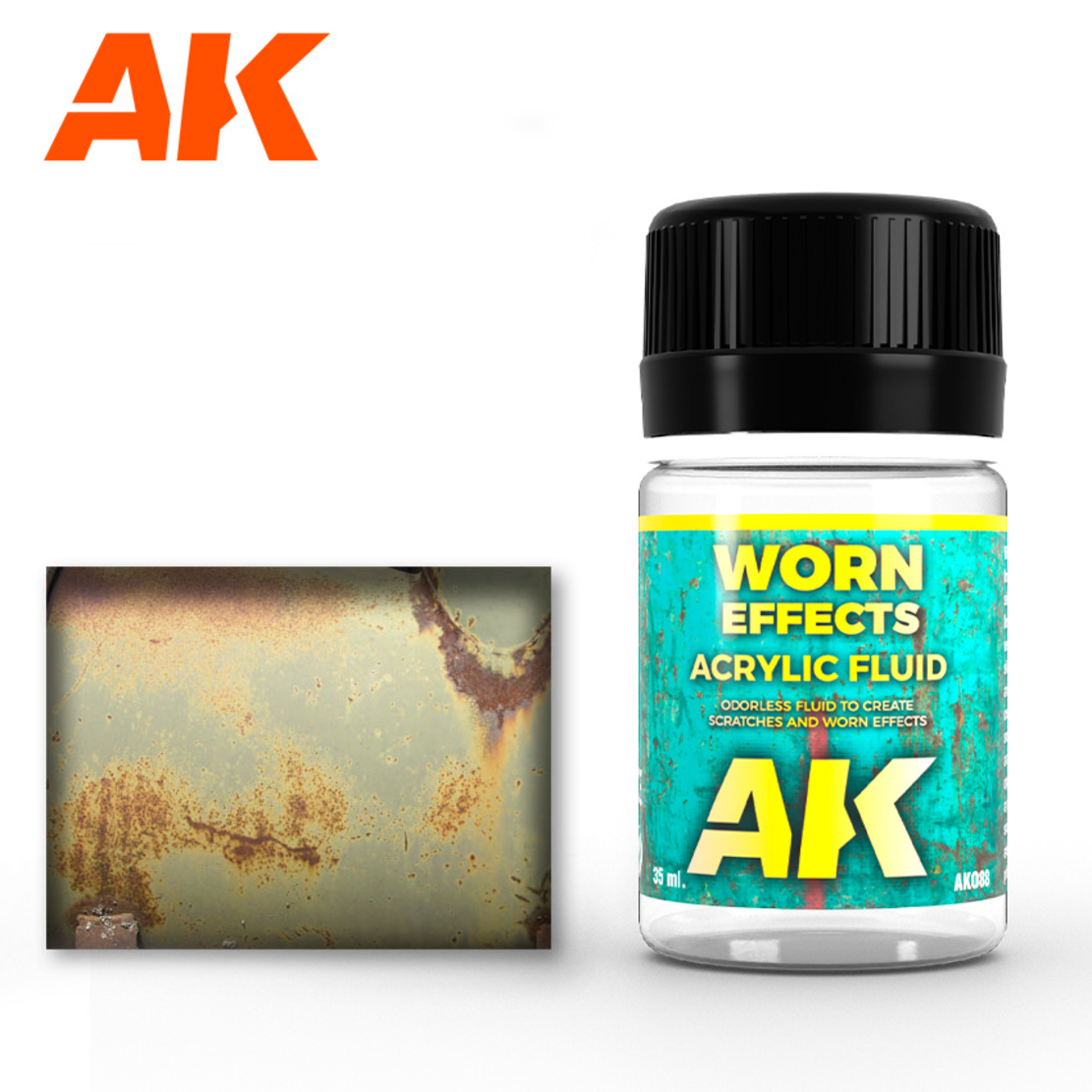 Weathering Chipping Effects Acrylic Fluid AK088 - 35ml (AK)