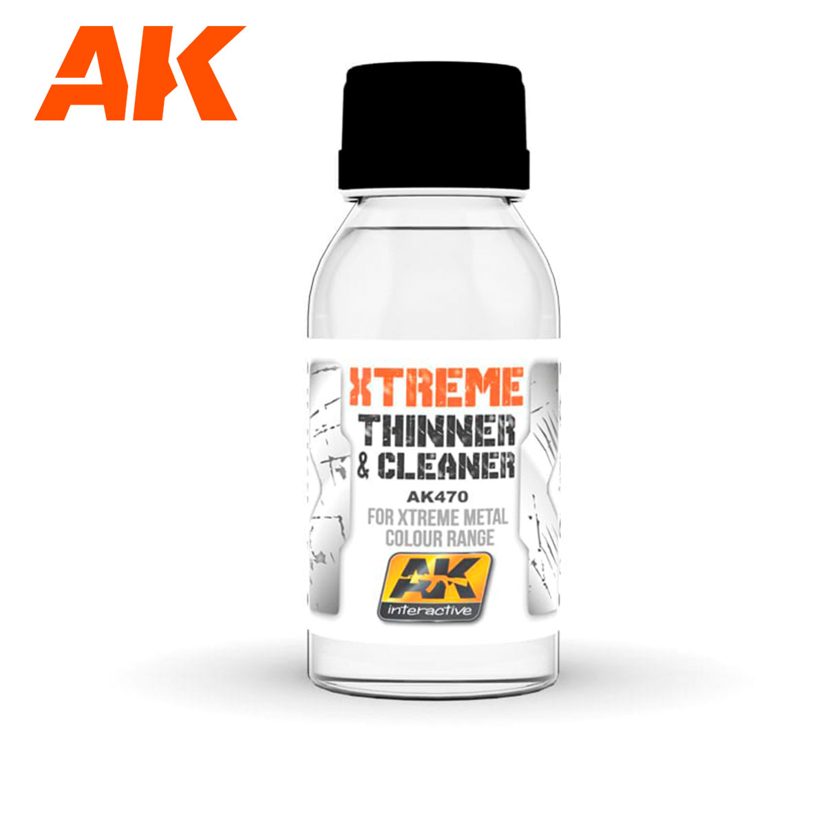 Xtreme Cleaner & Thinner AK470 for Xtreme metal colour range - 100ml (AK)