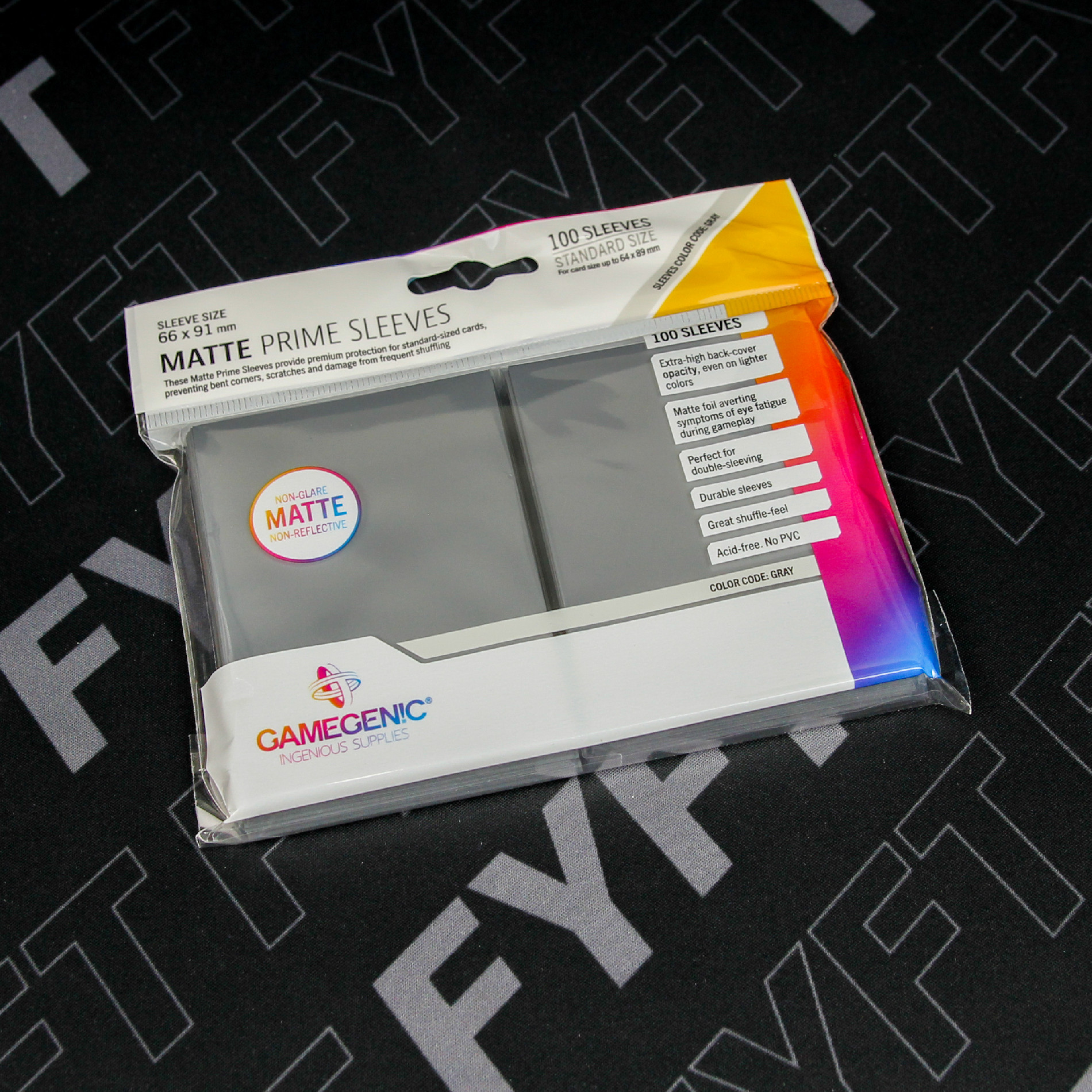 Matte Prime Sleeves 100 ks - Dark Grey (Gamegenic)