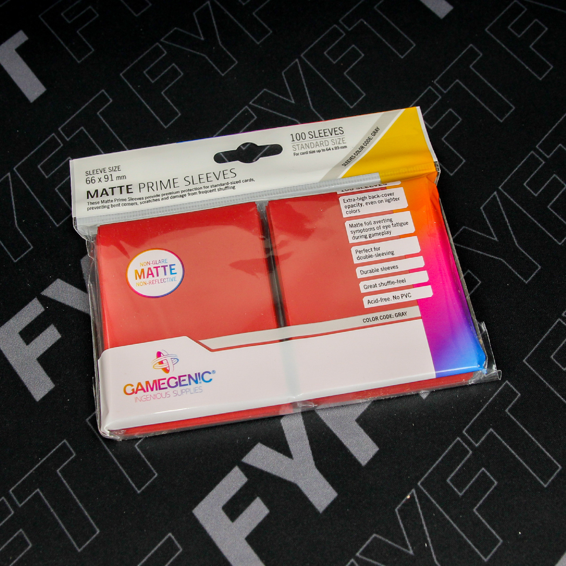 Matte Prime Sleeves 100 ks - Red (Gamegenic)