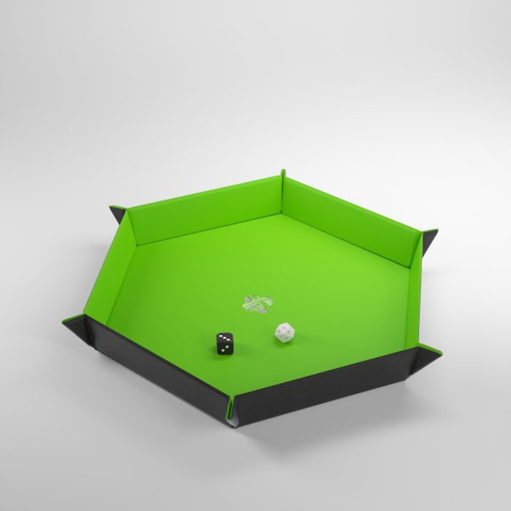 Magnetic Dice Tray - hexagon (Gamegenic) Barva: Black / Green