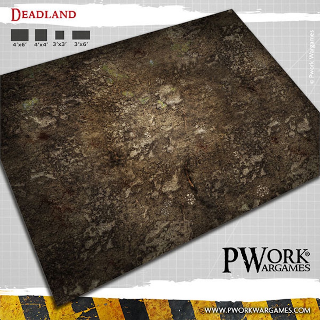 Podložka Deadland - Wargames Terrain Mat 122x122 cm (Pwork)