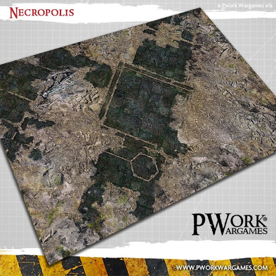 Podložka Necropolis - Wargames Terrain Mat 122x122 cm (Pwork)