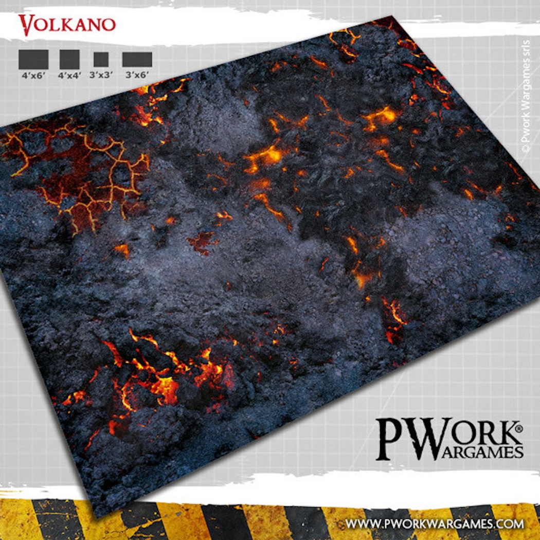 Podložka Volkano - Wargames Terrain Mat 122x122 cm (Pwork)