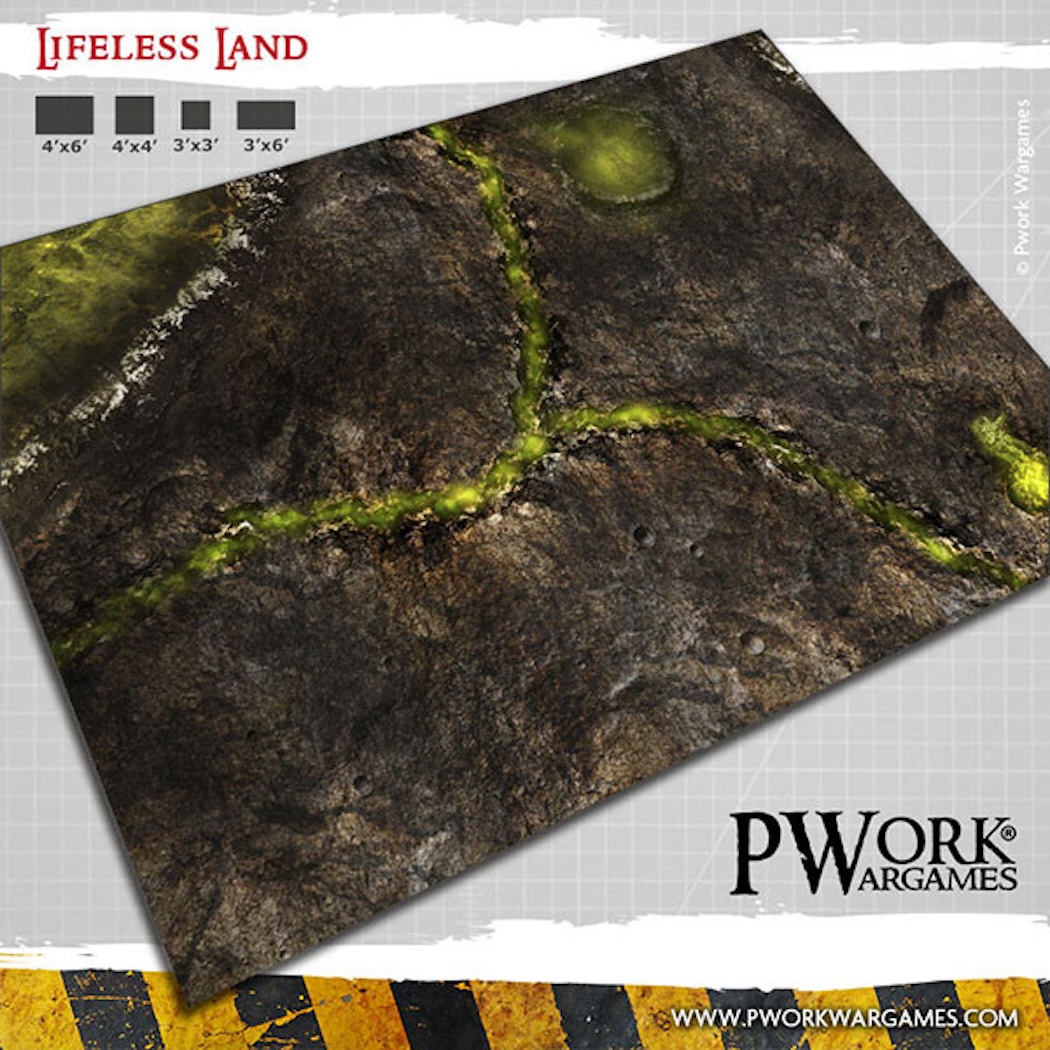 Podložka Lifeless Land - Wargames Terrain Mat 122x122 cm (Pwork)