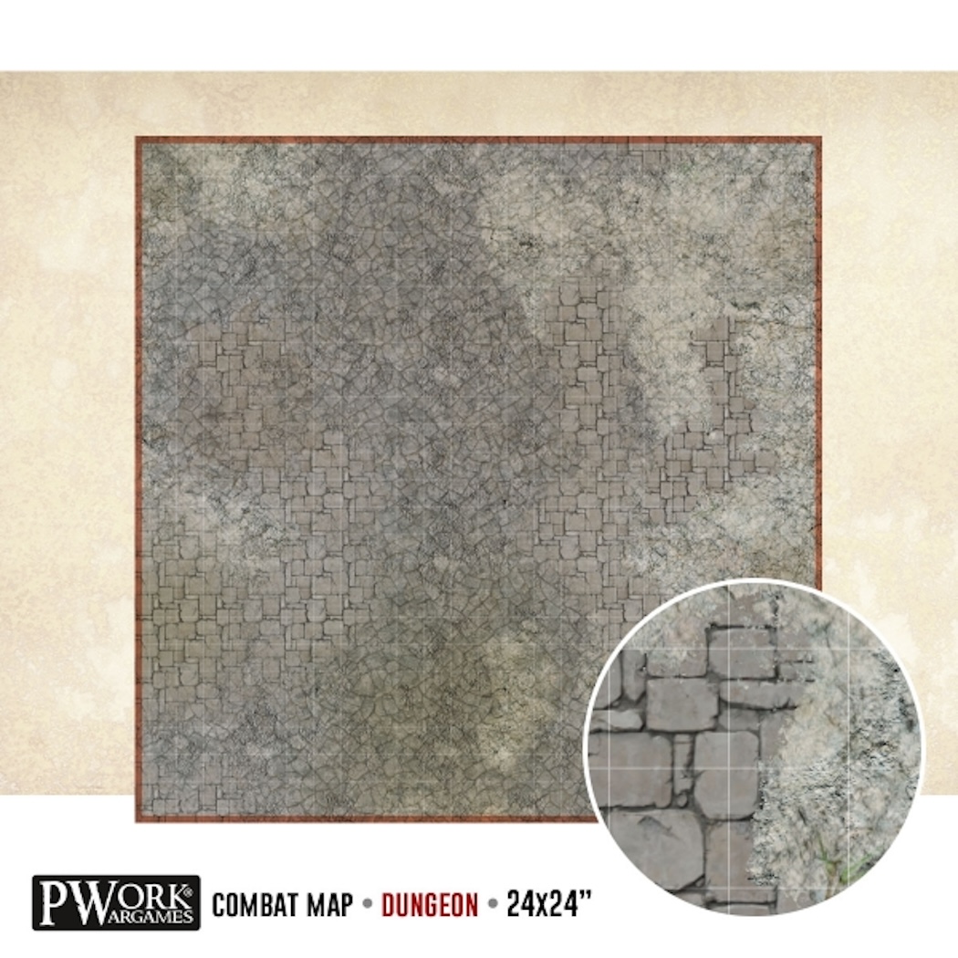 Mazatelná Podložka Combat Map Dungeon 24x24" (Pwork)