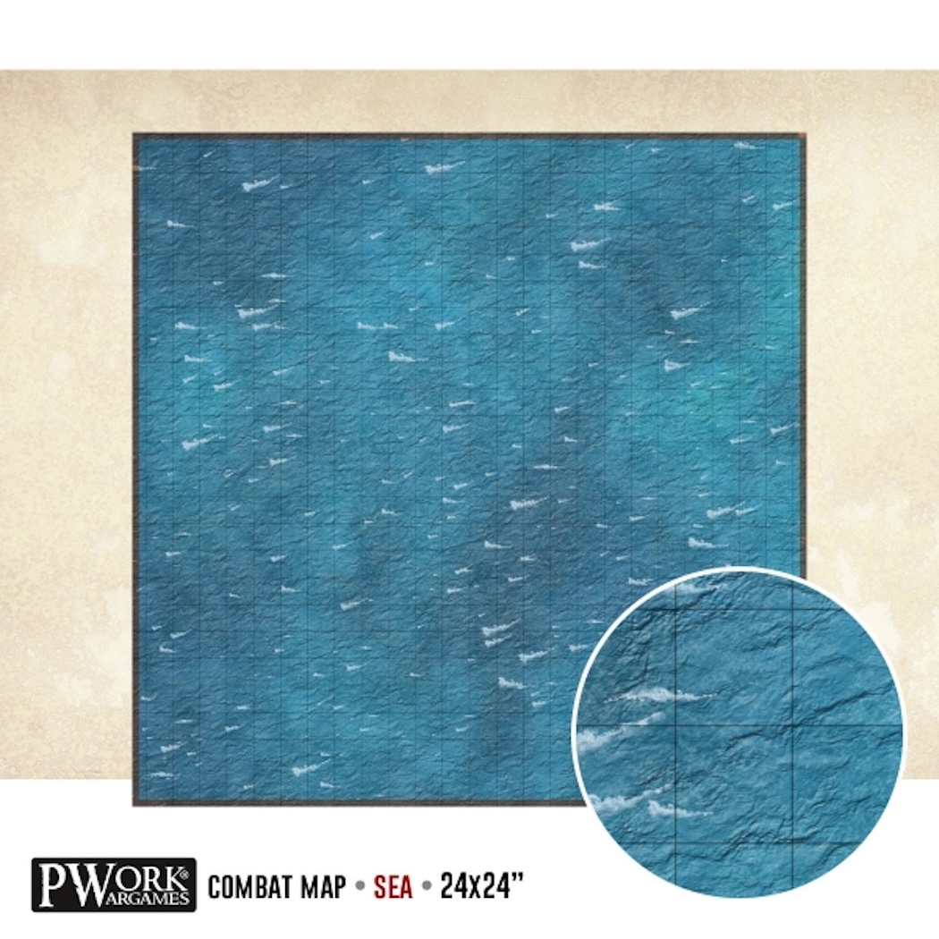 Mazatelná Podložka Combat Map Sea 24x24" (Pwork)