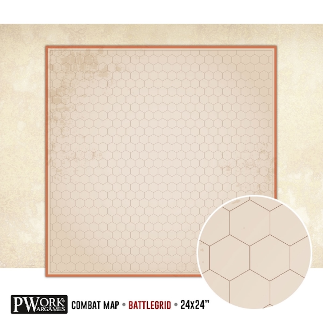 Mazatelná Podložka RPG Battlegrid 24x24" - hexagon (Pwork)