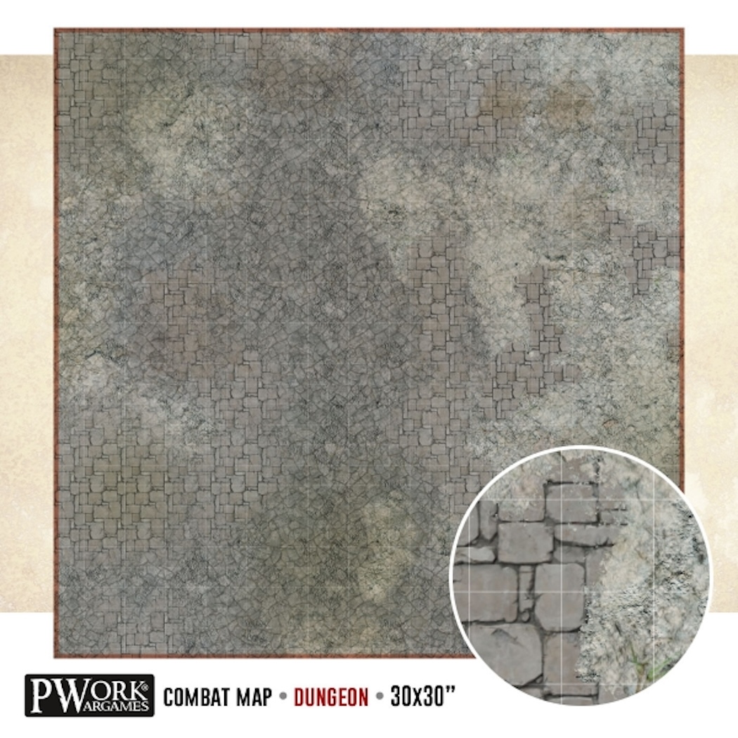 Mazatelná Podložka Combat Map Dungeon 30x30" (Pwork)