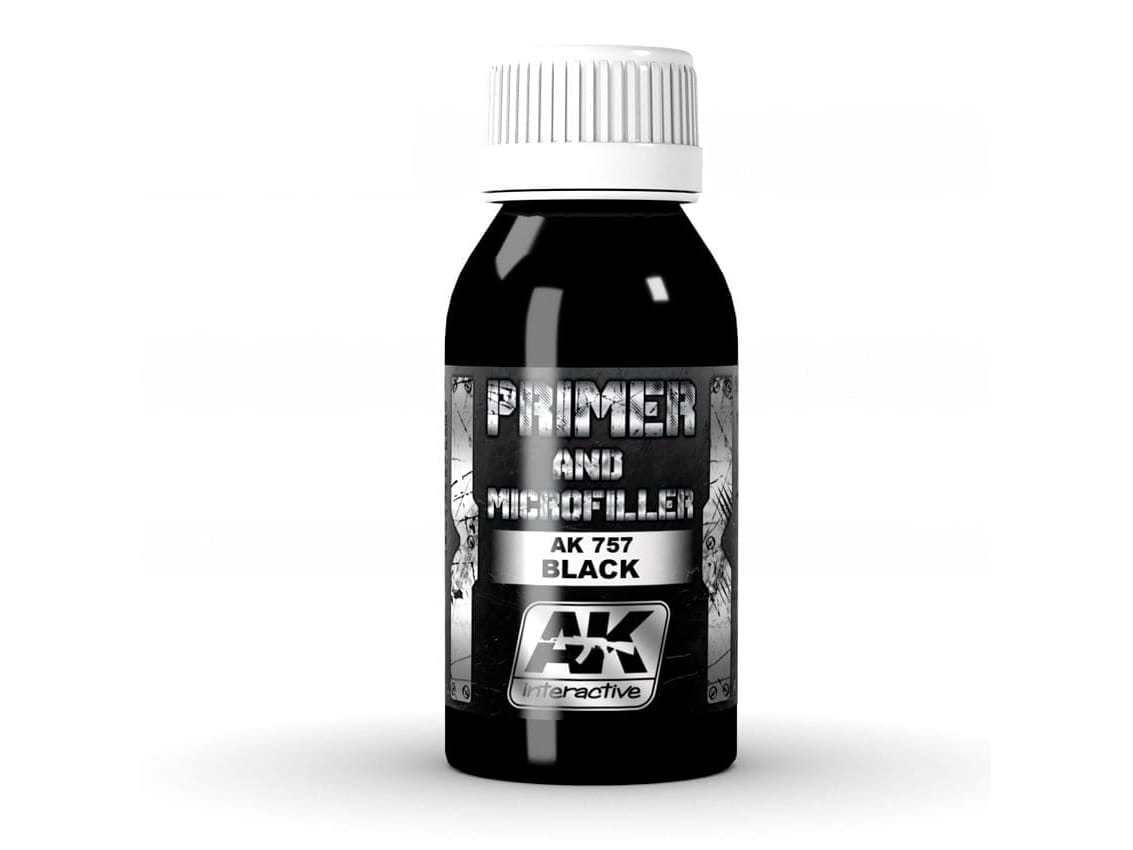 AK Interactive AK AK757 BLACK PRIMER AND MICROFILLER (100ml)