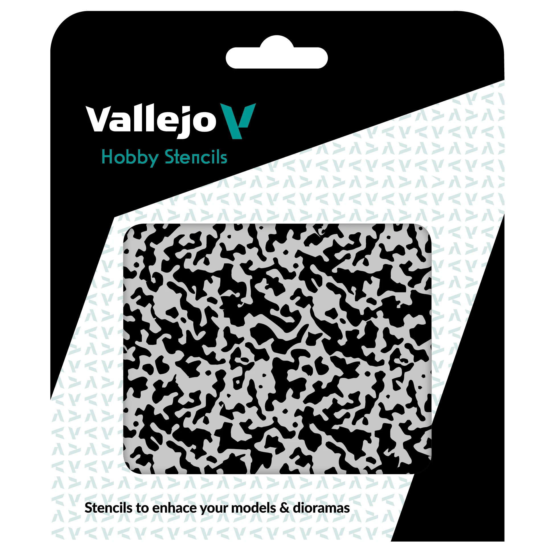 Vallejo Šablona Weathered Paint 1/48 - ST-AIR001 (Vallejo Hobby Stencils)