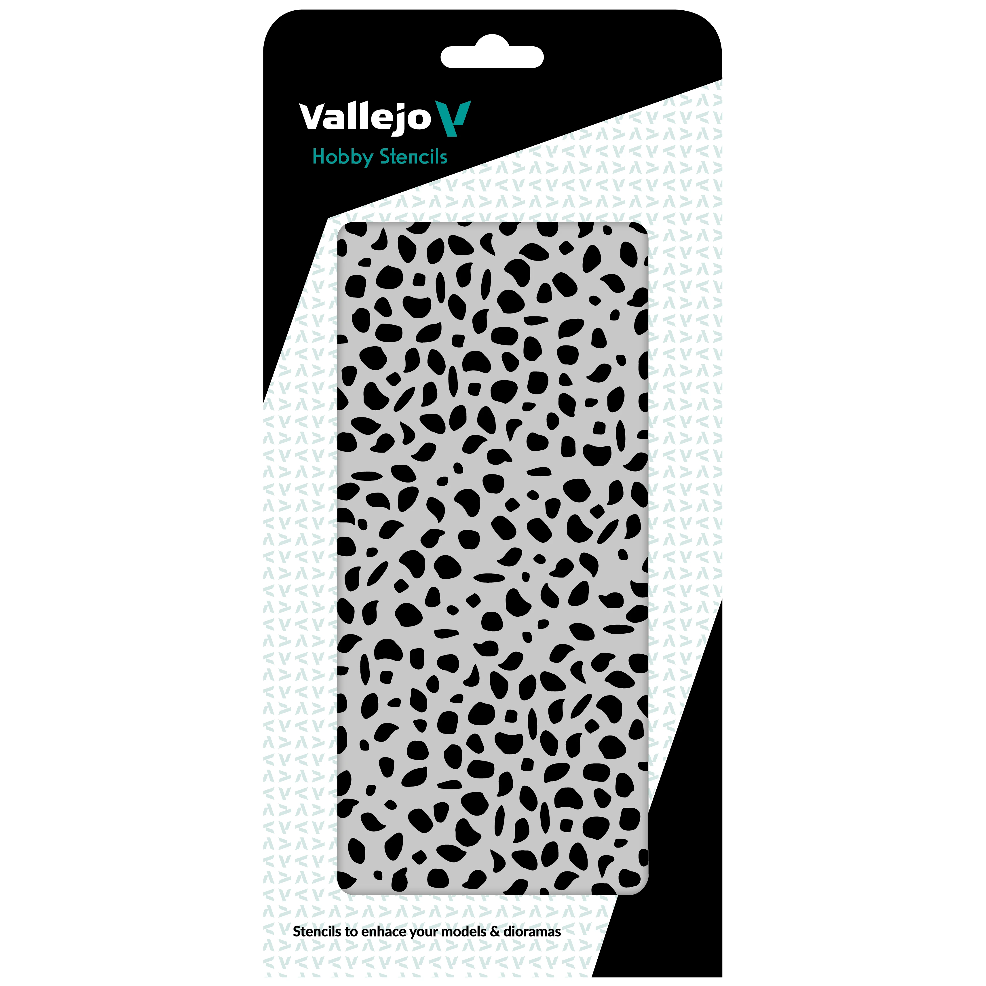 Vallejo Šablona Luftwaffe WWII Spots Camo - ST-CAM002 (Vallejo Hobby Stencils)