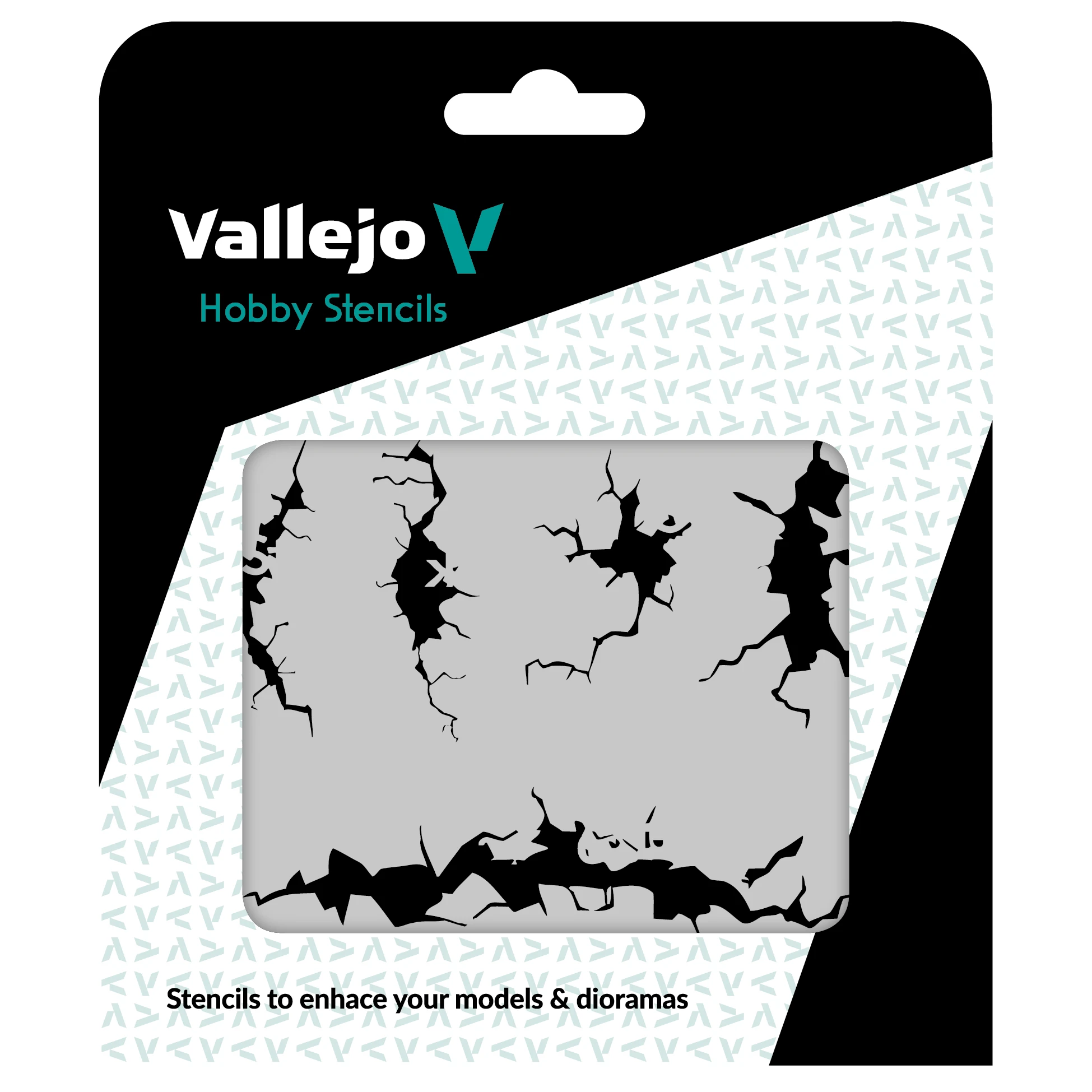 Vallejo Šablona Cracked Wall - ST-TX001 (Vallejo Hobby Stencils)