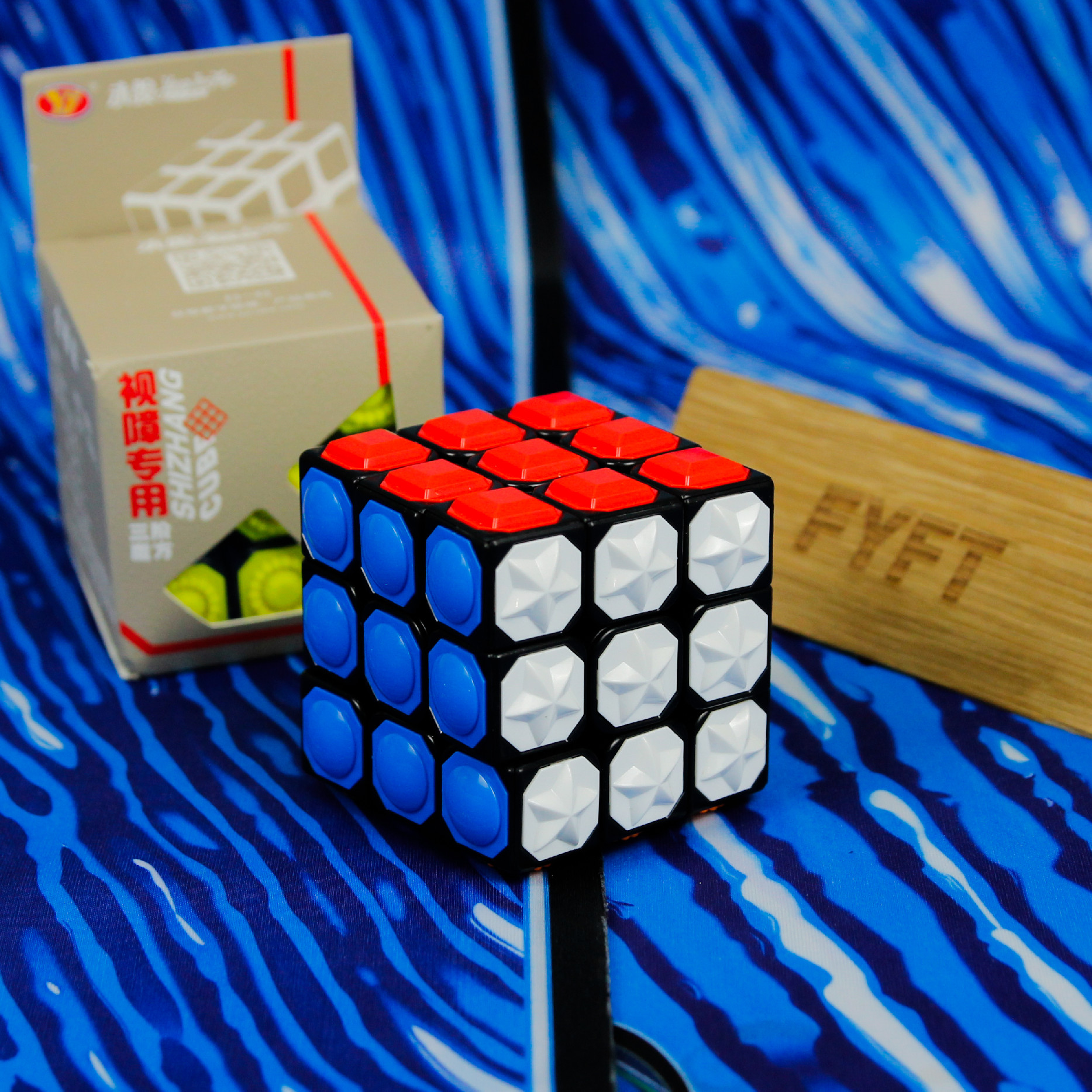 Blind Cube 3x3 (YJ) rubikova kostka pro skládání poslepu