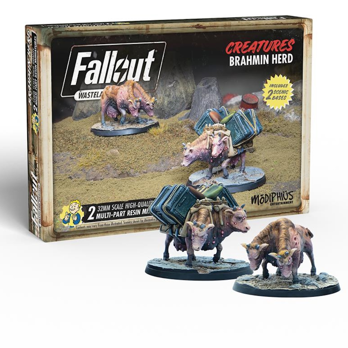 Fallout: Wasteland Warfare - Creatures: Brahmin Herd - EN (Modiphius)