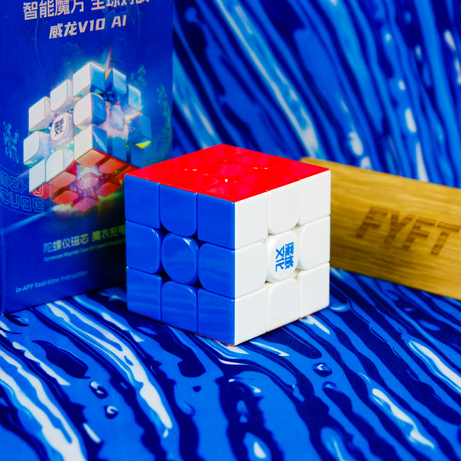 Weilong V10 Ai 3x3 UV coated (MoYu) - smart speedcube kostka