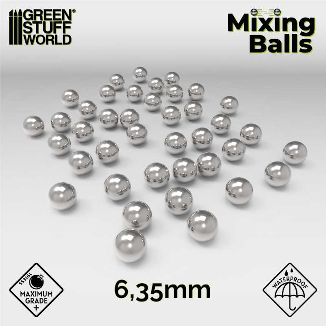 Green Stuff World Mixing Balls 6.35mm (Green Stuff World)