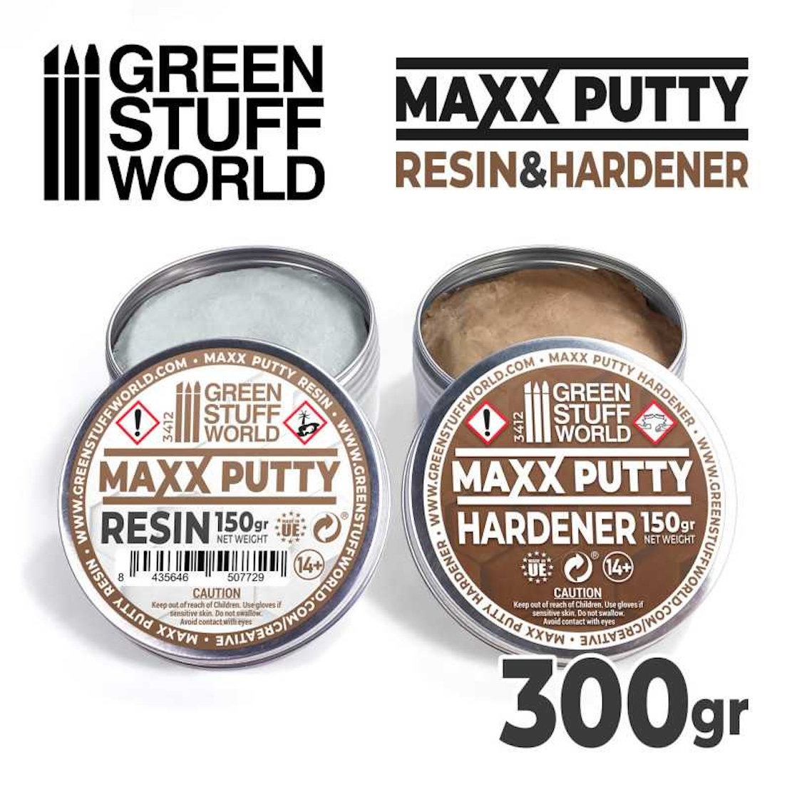 Green Stuff World Epoxy Putty Maxx Putty 300gr (Green Stuff World)