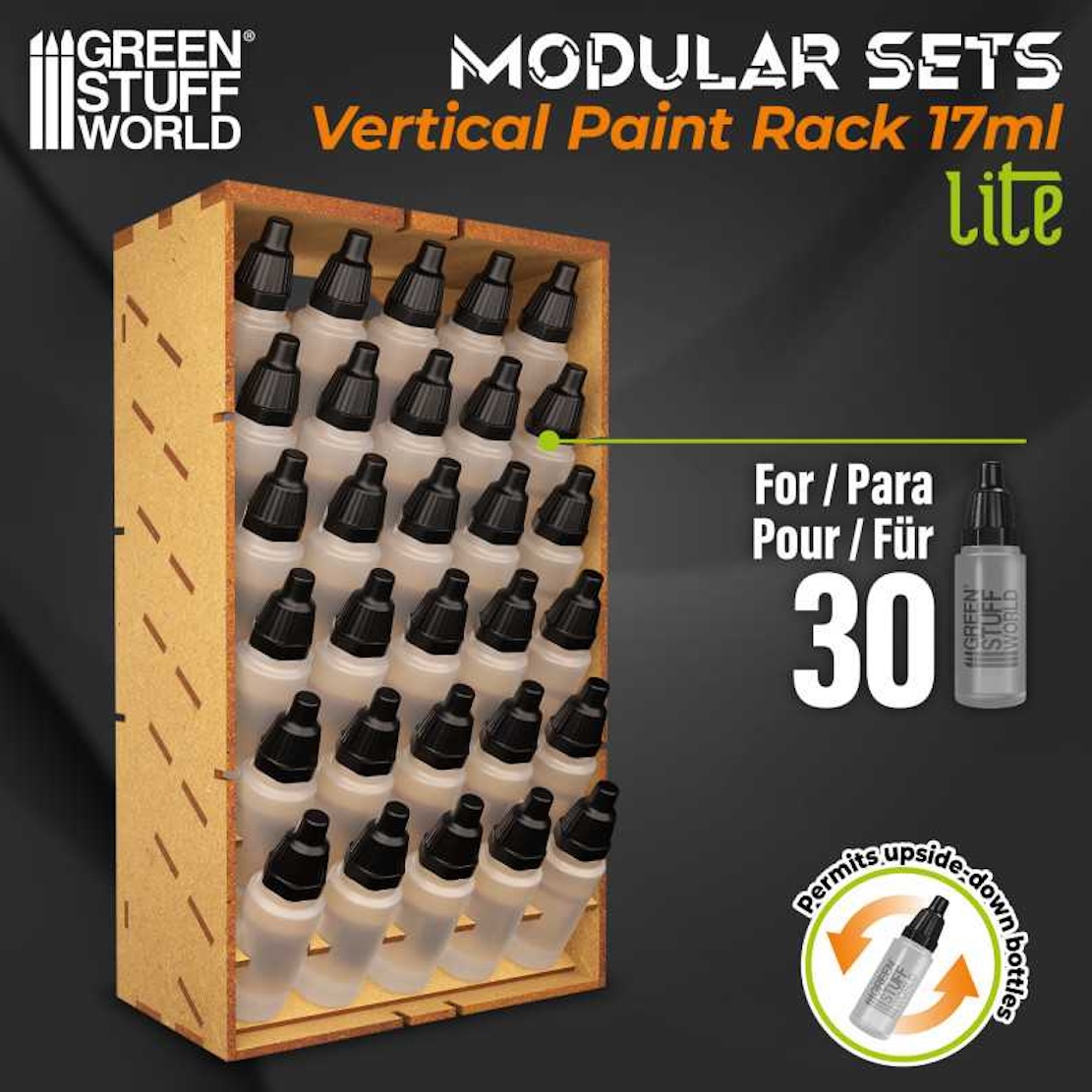 Green Stuff World Vertical Paint Organizer 17ml - LITE (Green Stuff World)