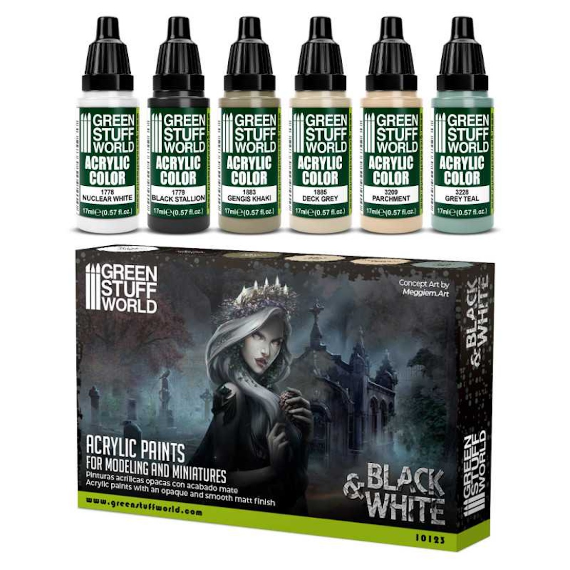 Green Stuff World Paint Set - Black and White (Green Stuff World)