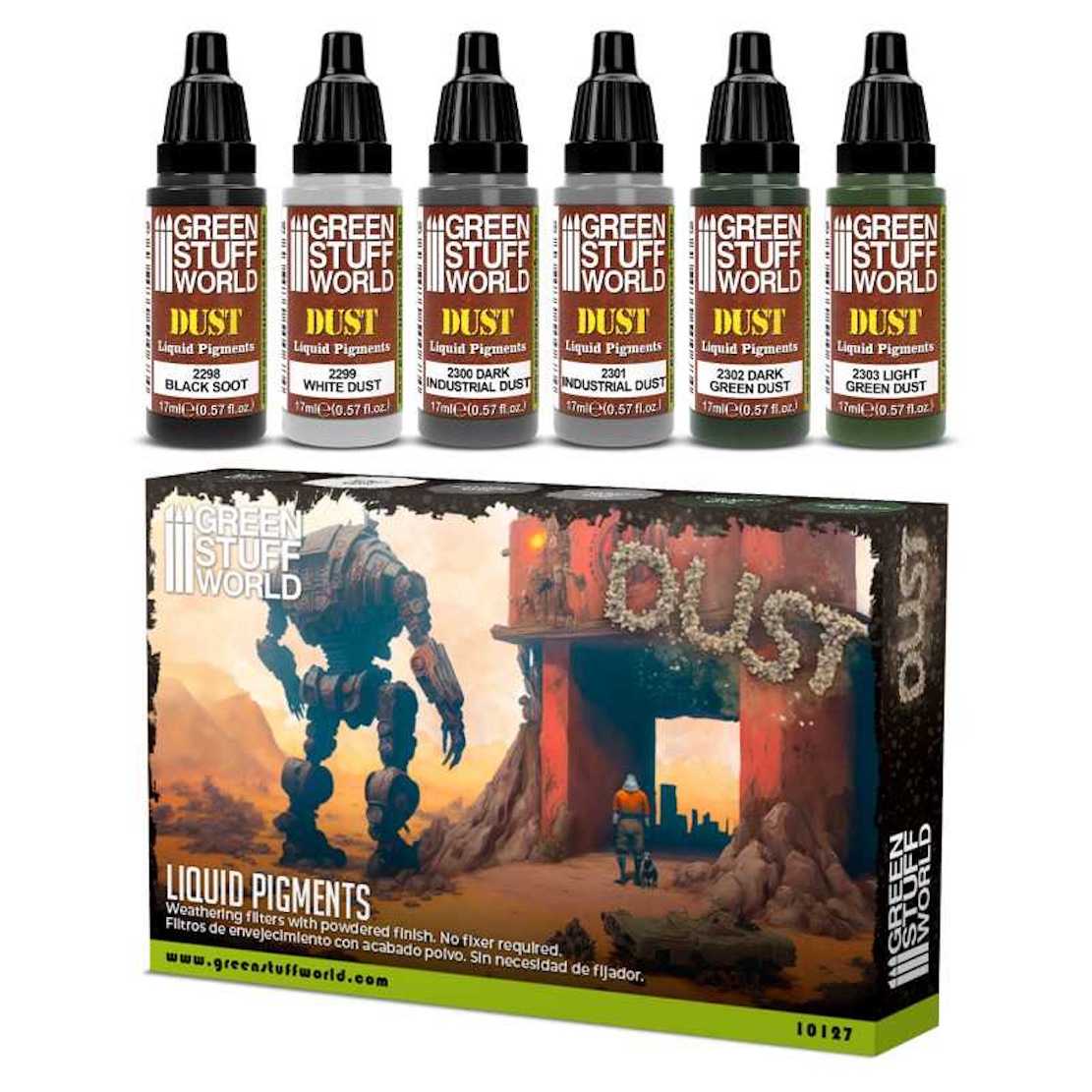 Green Stuff World Liquid Pigments Set - Dust (Green Stuff World)