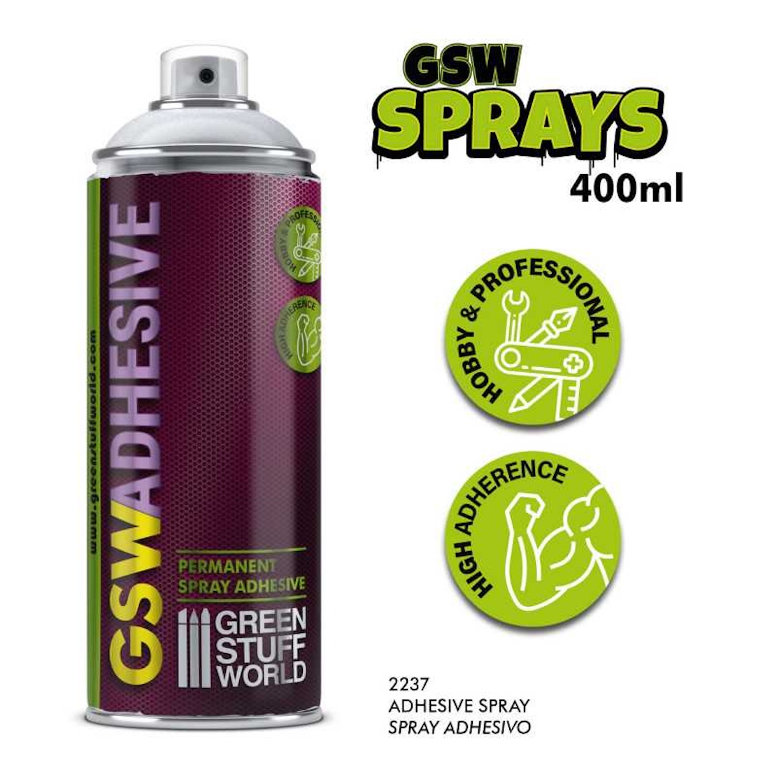 Green Stuff World Adhesive Spray 400ml - lepidlo ve spreji (Green Stuff World)