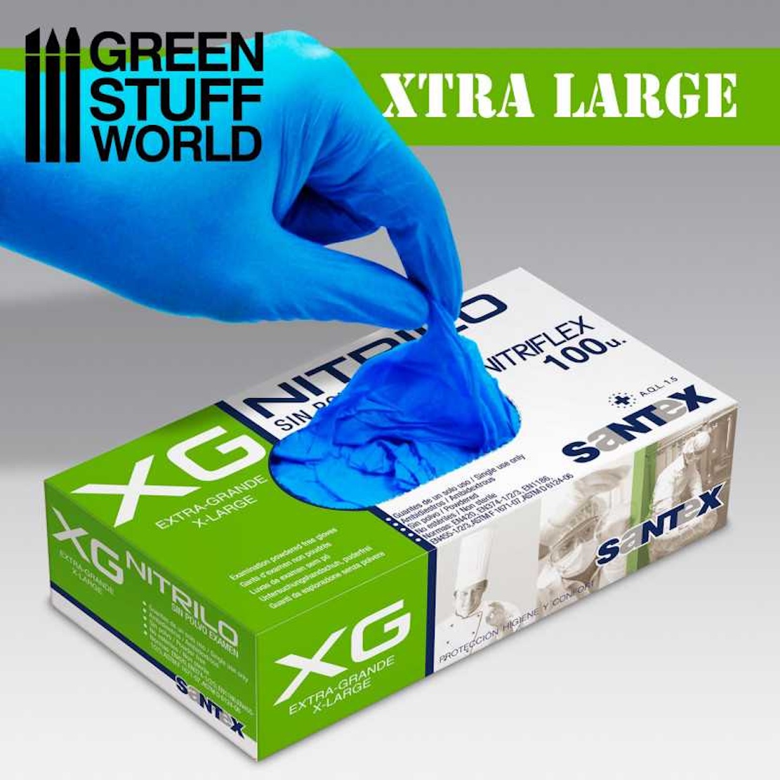 Green Stuff World 100x rukavice Nitrile Gloves - Extra Large (Green Stuff World)