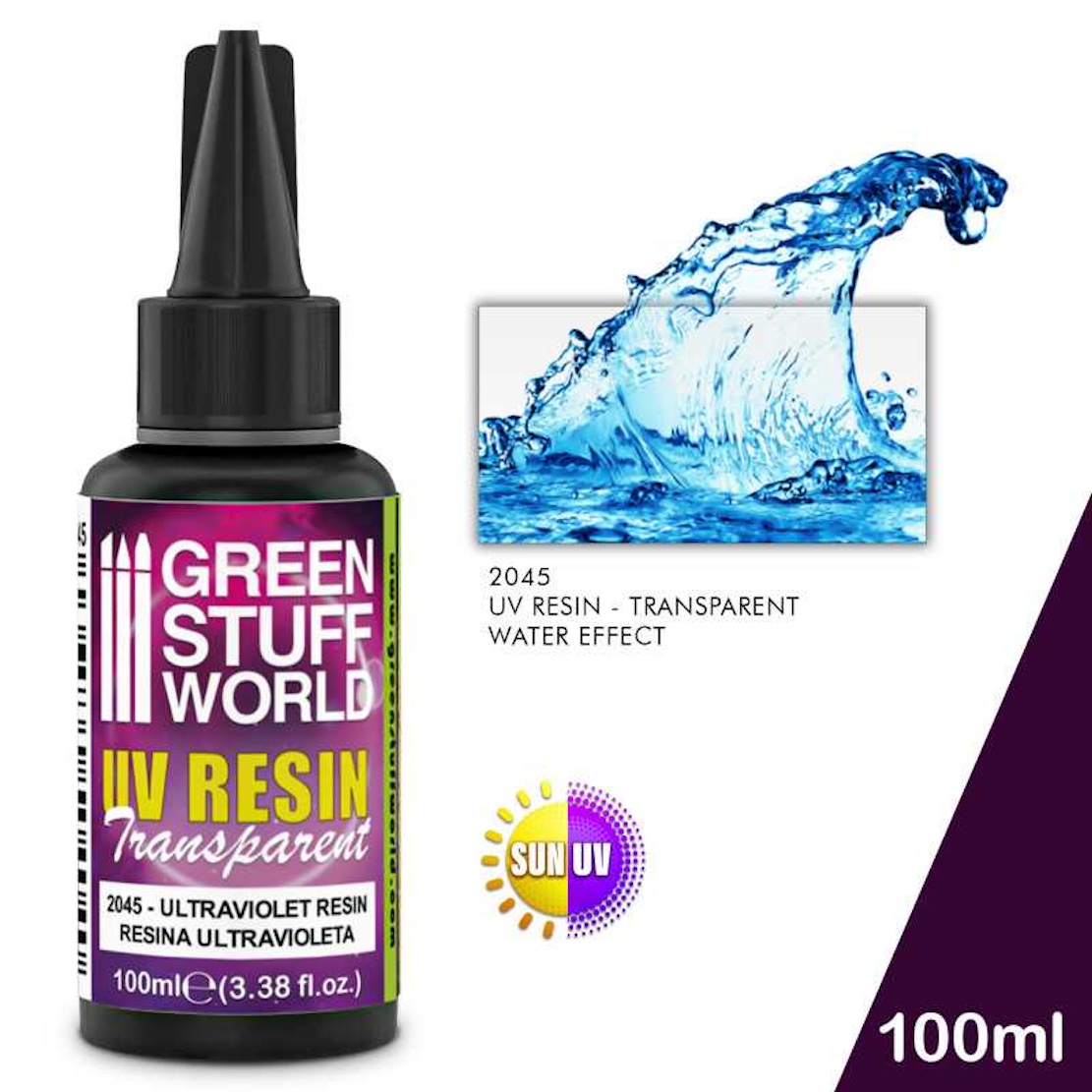 Green Stuff World UV Resin 100ml - Water Effect (Green Stuff World)
