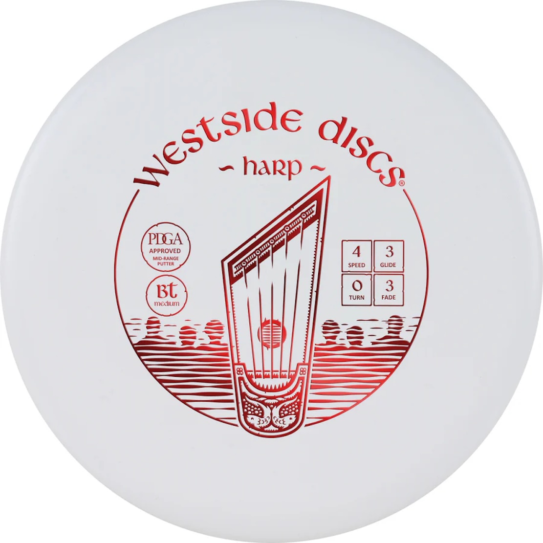 Westside Discs Harp - BT Medium (Westside) Barva: Bílá 173g+