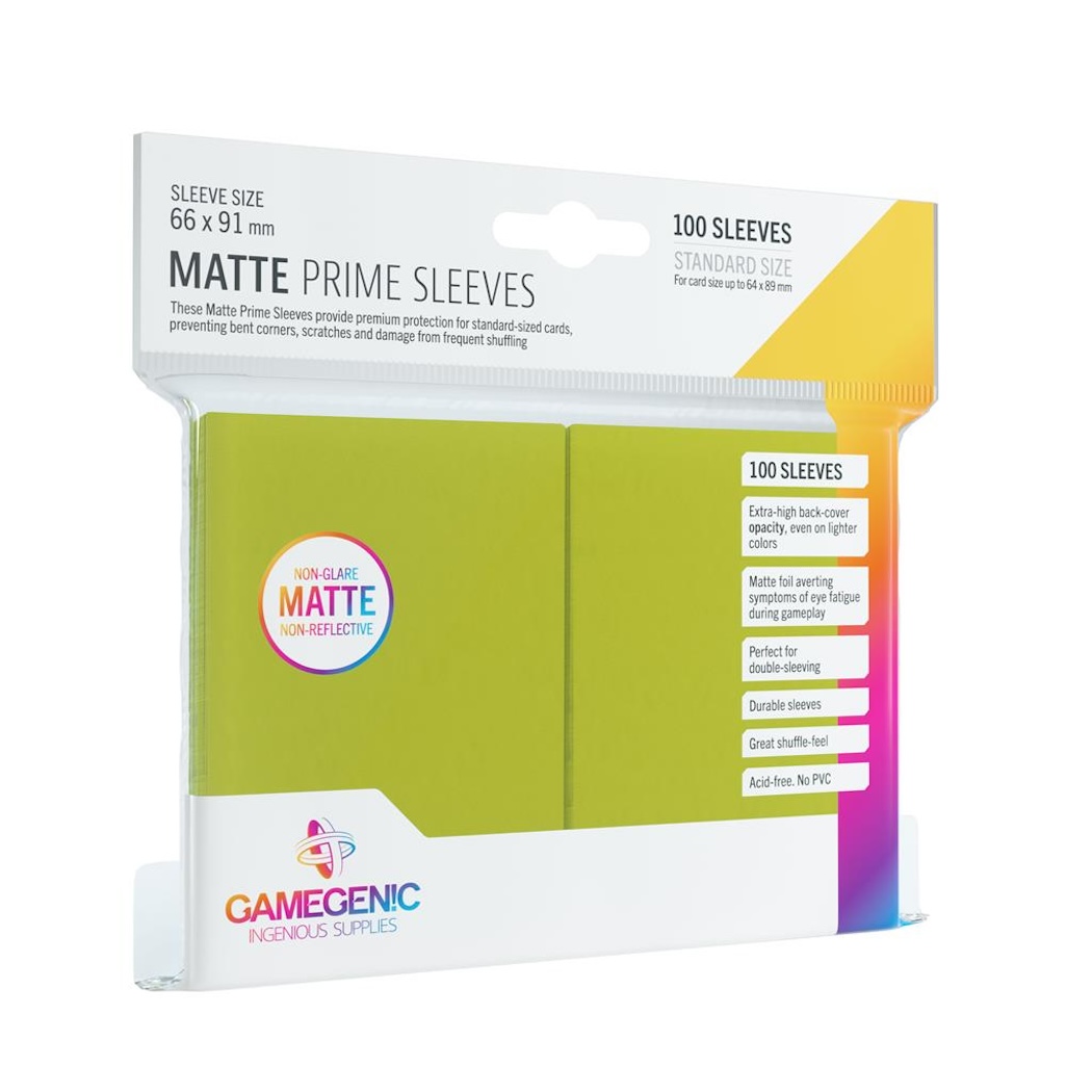 Matte Prime Sleeves 100 ks - Lime (Gamegenic)