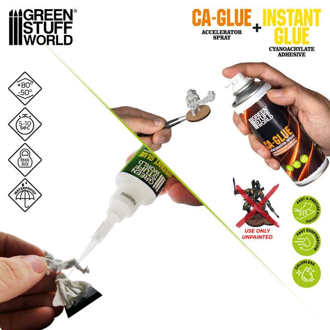 Green Stuff World CA glue and accelerator pack  (Green Stuff World)