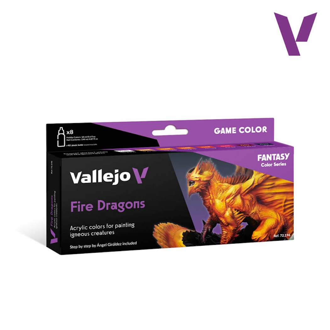 Vallejo Sada barev Game Color Fire Dragons 72196 (Vallejo)
