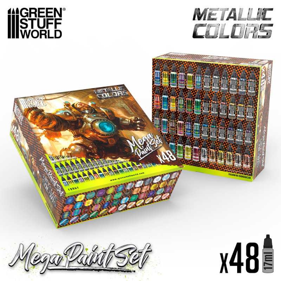 Green Stuff World Metallics Mega Paint Set (Green Stuff World)