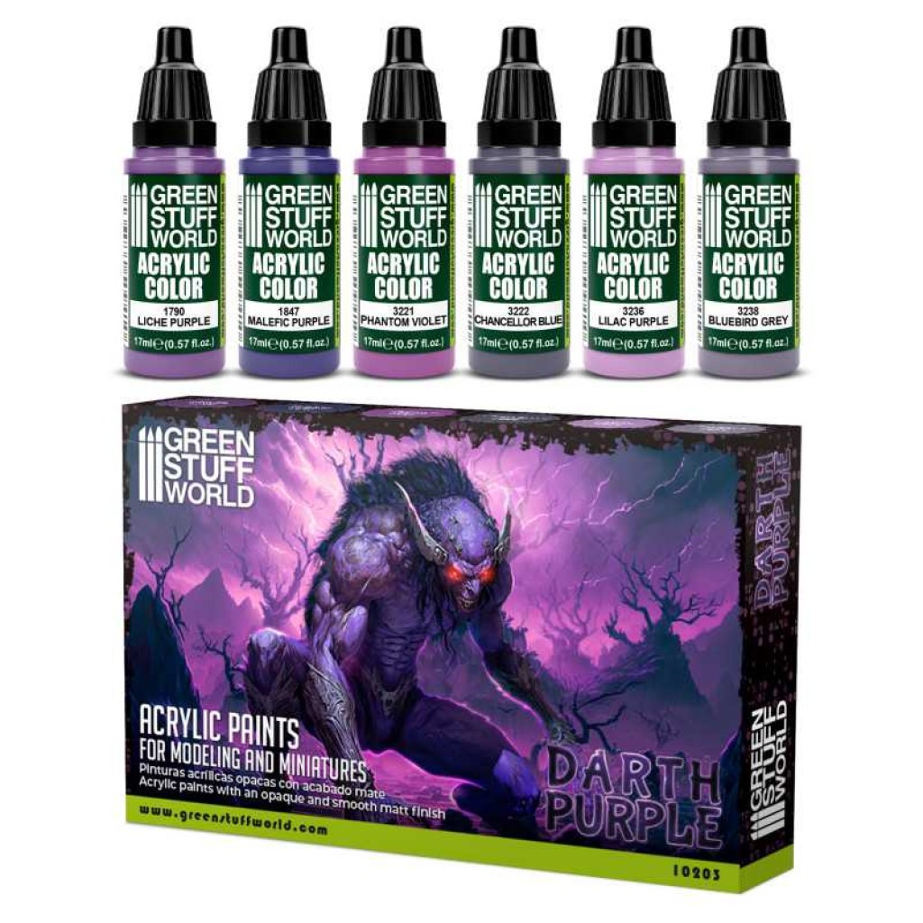 Green Stuff World Paint Set - Darth Purple (Green Stuff World)