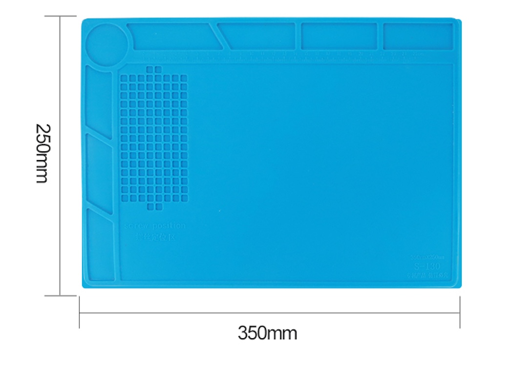 BESTOOL Tepelně odolná silikonová pájecí podložka S-130 (BESTOOL) - 35x25cm
