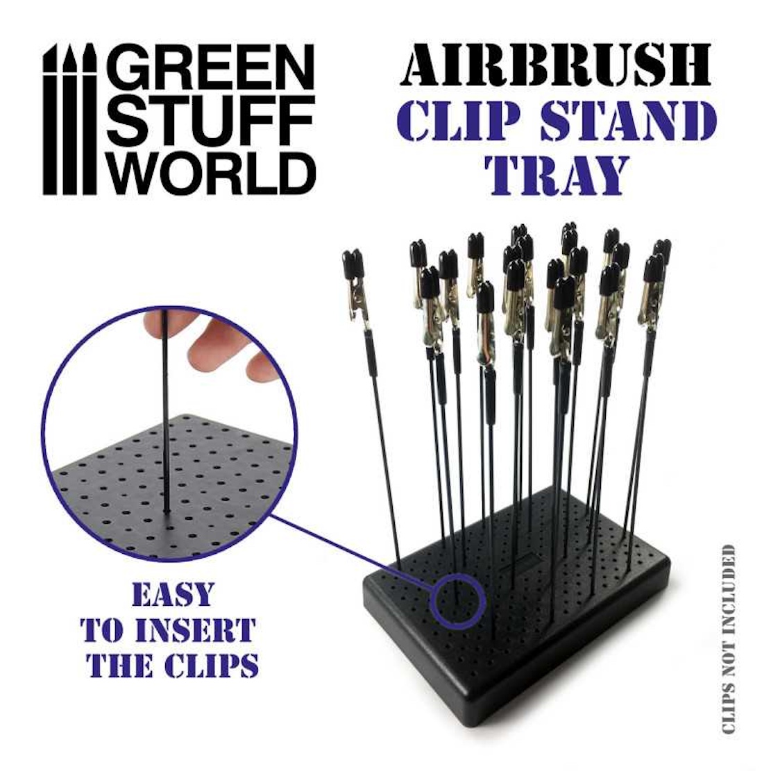 Green Stuff World Airbrush Clip Board - stojánek na aligátorové klipy (Green Stuff World)